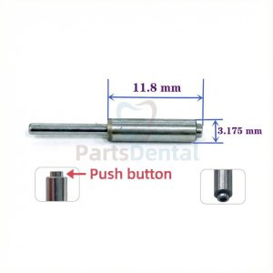 شفت توربین پوش باتن (طول ۱۱.۸ میلیمتر)